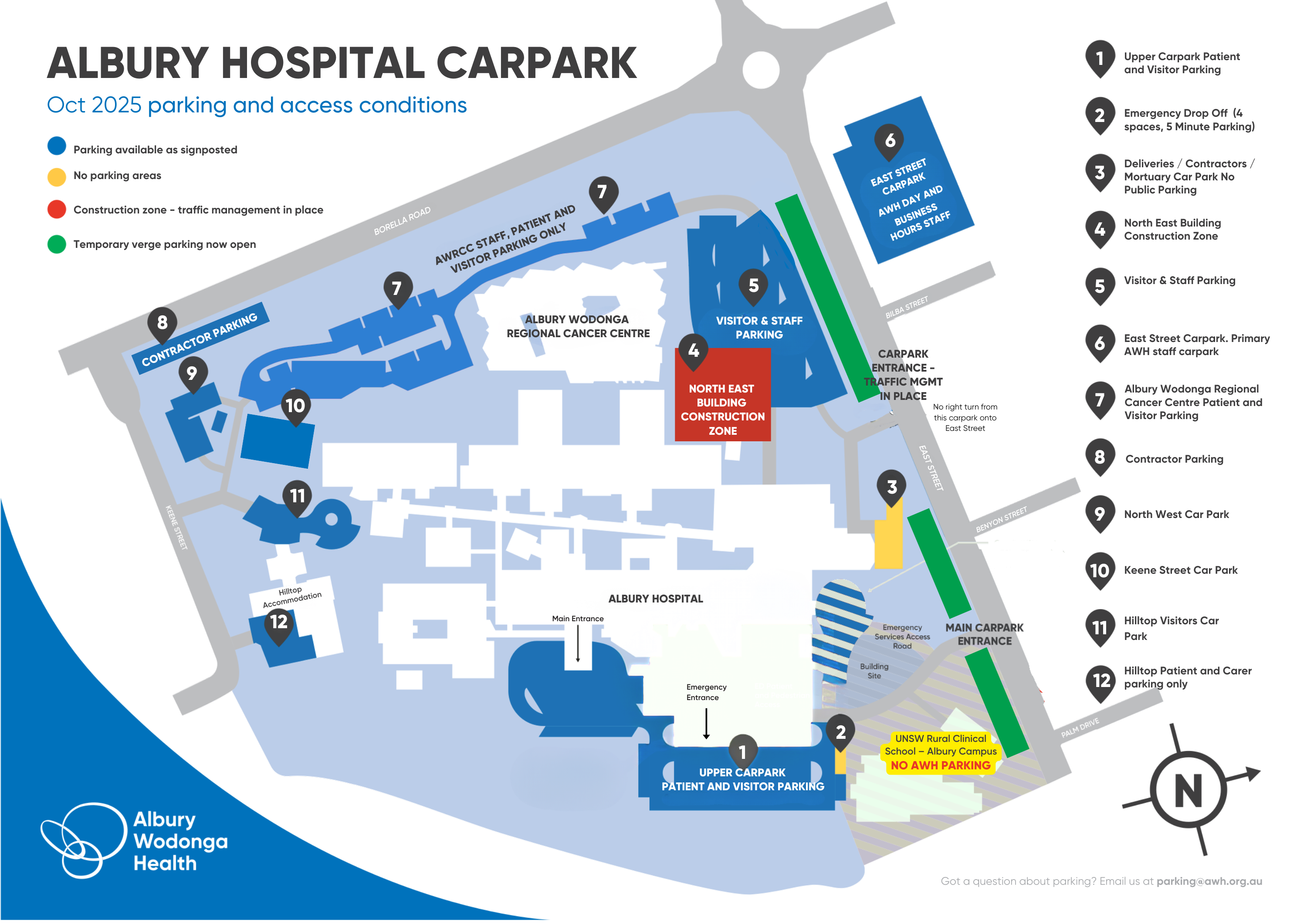 AWH Parking Map Oct 2025